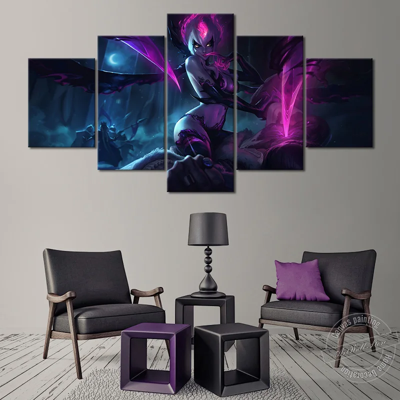 

Игровой постер Лига Легенд, картина на стену для гостиной и декор для игровой комнаты, Картина на холсте