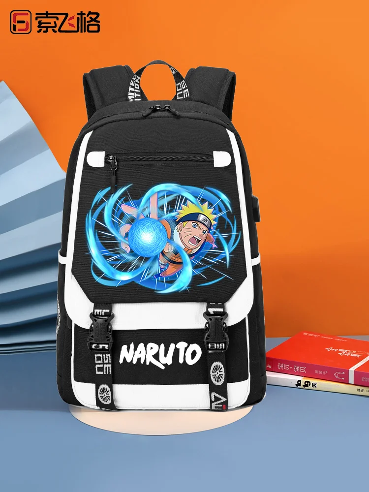 Детский школьный портфель Наруто удзумаки Учиха Саске мультипликационная