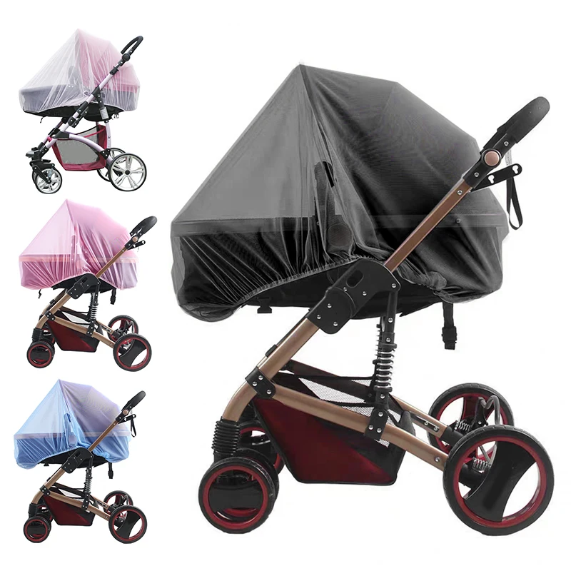 

Zuigelingen Kinderwagen Mosquito Insect Net Accessoire Voor Wandelwagen Safe Mesh Buggy Wieg Winkelwagen Klamboe