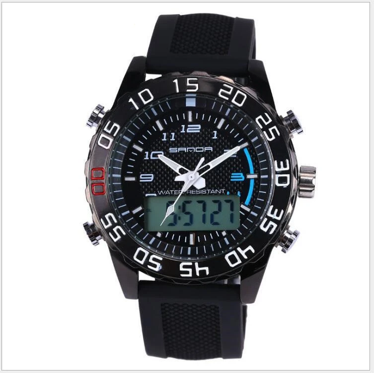 Мужские наручные часы Three Da Li Hao золотые с тремя иглами водонепроницаемые двойным