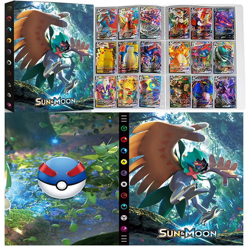 

9 Pocket Album Pokemon 432 Card Book Collection Holder Cartoon Playing Game Pokémon Folder Binder Map Book Loaded List Toy Gift
