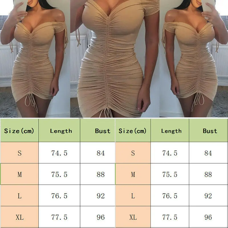 

Women Bodycon Pencil Dress Ladies Summer Clubwear Mini Dress Women Summer Sexy Dresses Polyester V-neck Dresses