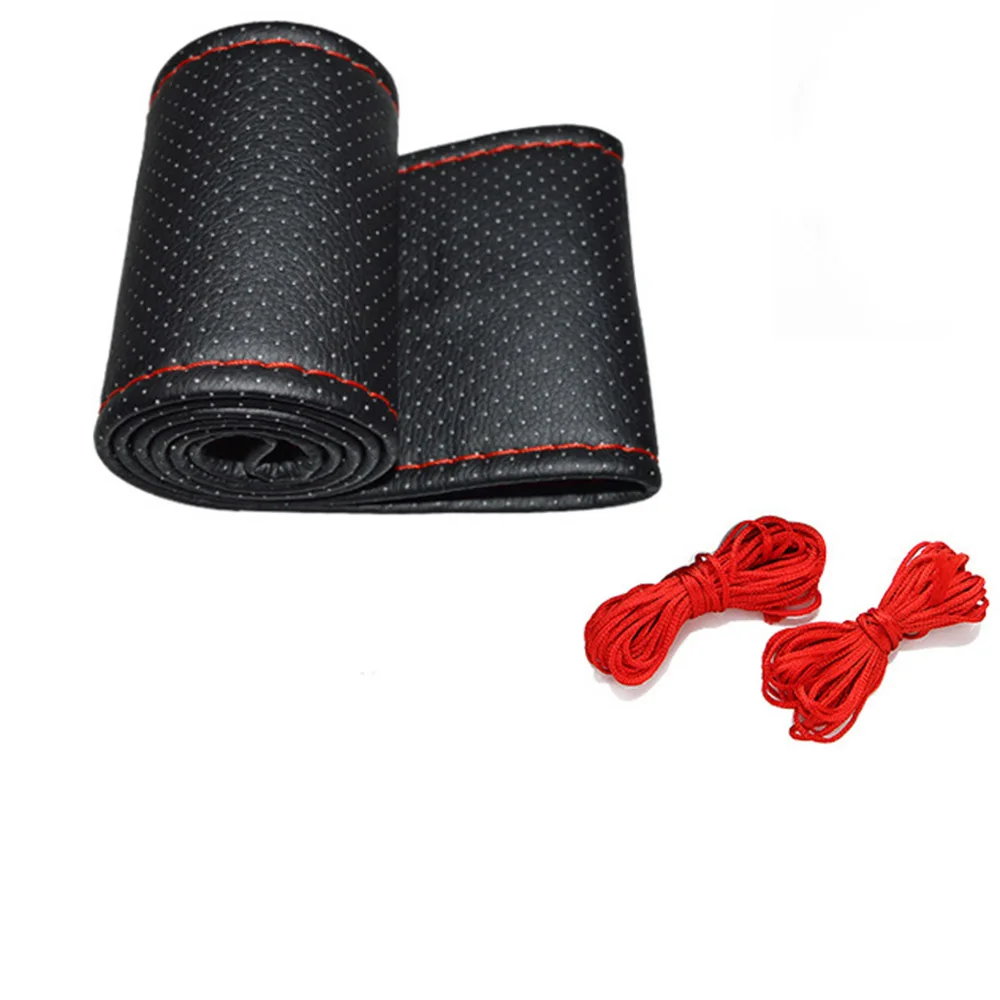 Универсальный автомобильный чехол на руль DIY нескользящий Стайлинг Руль