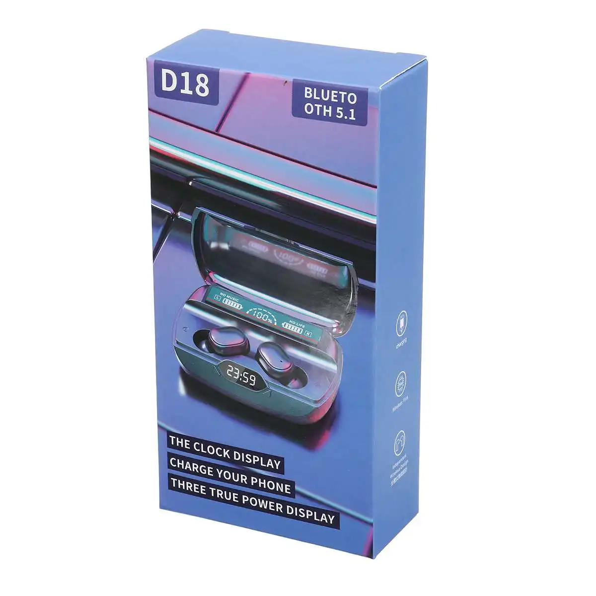 

TWS 5.1 Bluetooth Earphones Wireless Headphone 8D Stereo Sports Waterproof Earbuds Headsets With Microphone New Design