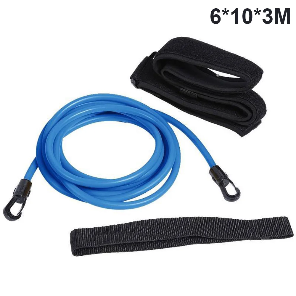 

1 Set Swim Training Belt Adjustable Elastic Swim Resistance Belt Swimming Exerciser Safety Rope