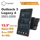 Автомобильный мультимедийный плеер Tesla Style PX6, Android 10,0, 1920*1080, навигация GPS для Subaru Outback 3 Legacy 4 2003-2009, автомобильное радио