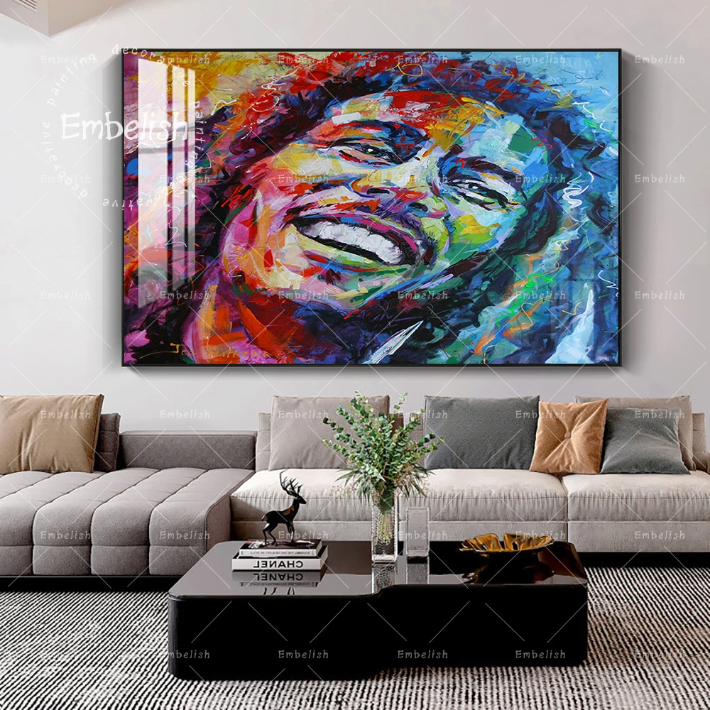 

Embelish Modern Home Decor Wall Art Pictures For Living Room Abstract Man Portrait Posters HD Spray On Canvas Painting Artworks