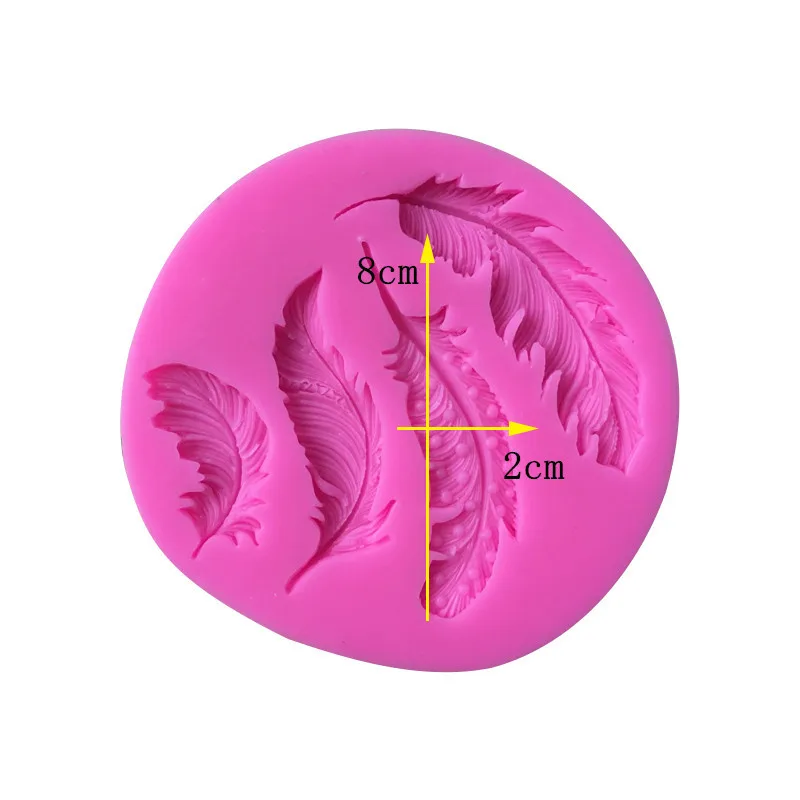 Силиконовые формы для глины перья сахар торта сделай сам форма мастики гипса