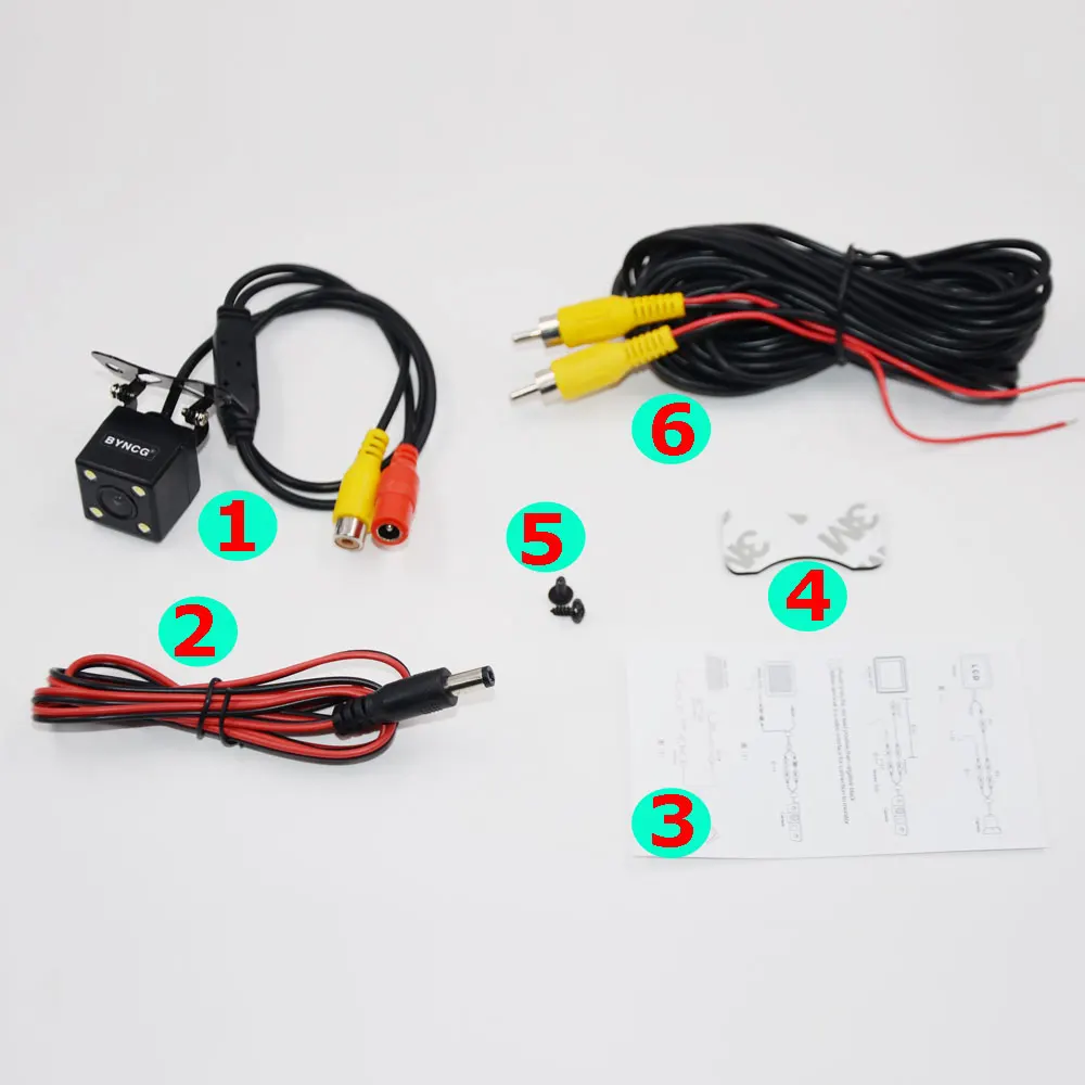 Universal Car Rear View Camera 4 LED Night Vision Reversing Auto Parking Assistance Monitor CCD Waterproof Wide Degree HD Video