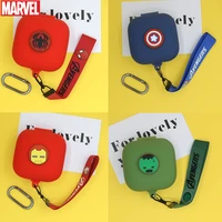 marvel silicone soft case for apple beats powerbeats pro cover charging pouch tws wireless headphone charger box with lanyard