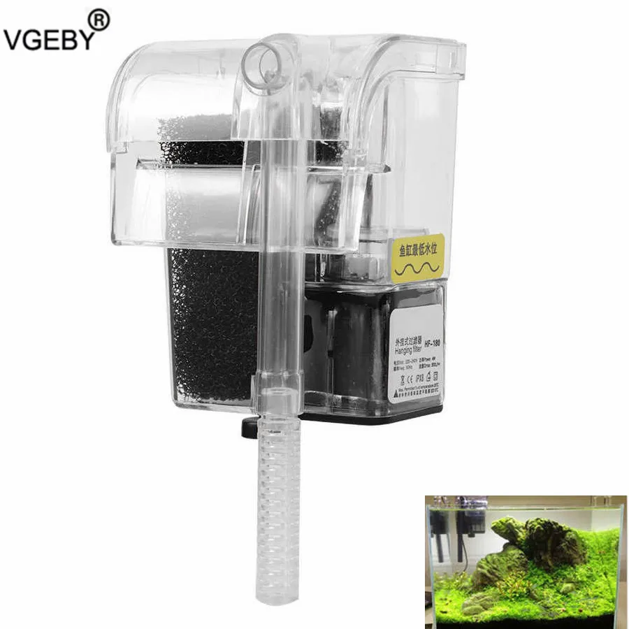 

MiniFish Tank Filter 3 in 1 Submersible Pump Waterfall Filter Water Purifier for Fish Tank Aquarium Accessories