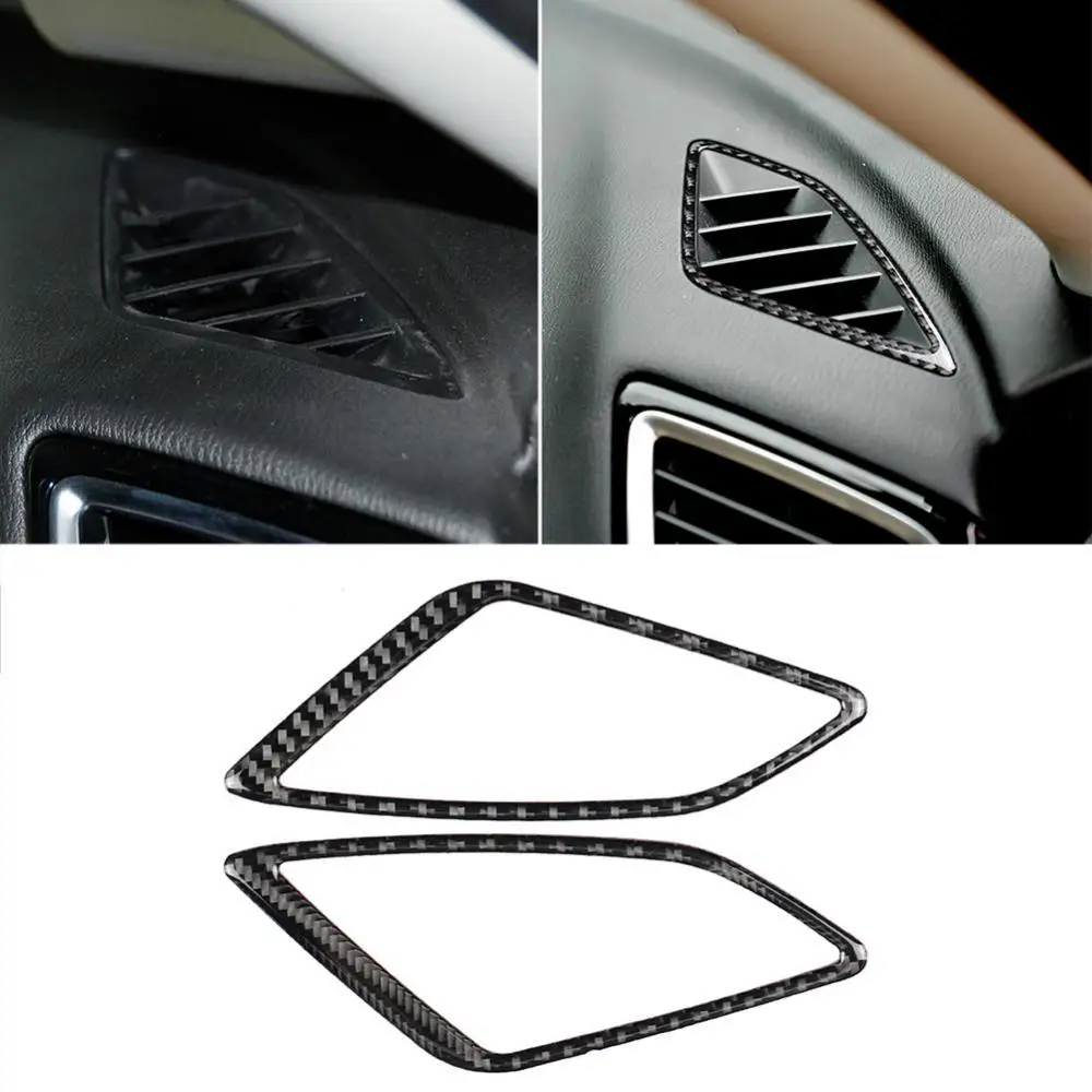 

2 шт., автомобильные наклейки из углеродного волокна для Mazda 3