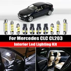 Для 2008-2011 Mercedes CLC CL203 AMG 13 шт. белый Canbus Ошибок светодиодный интерьер светильник комплект Карта Купол для чтения настольная лампа автомобильные аксессуары
