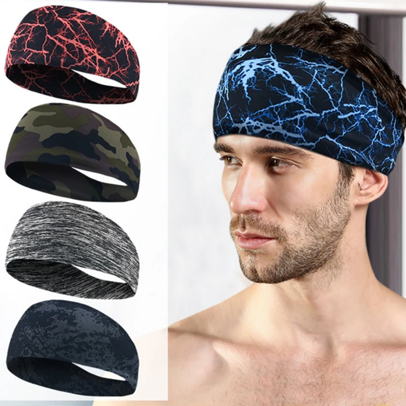 Спортивный абсорбирующий ободок для йоги и велоспорта мужчин женщин спортивный