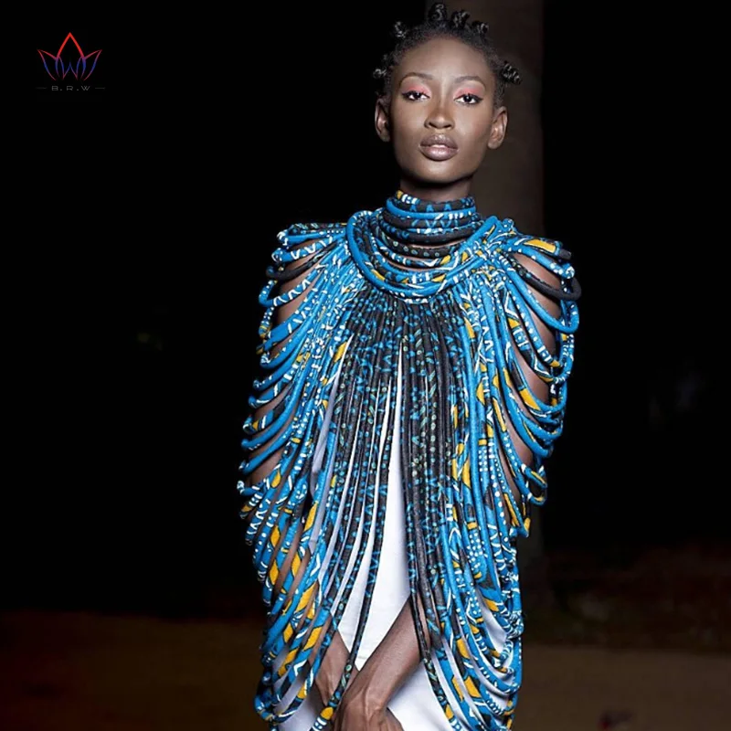 2021 Анкара красивые Многожильный Жемчужное ожерелье в африканском стиле Bold