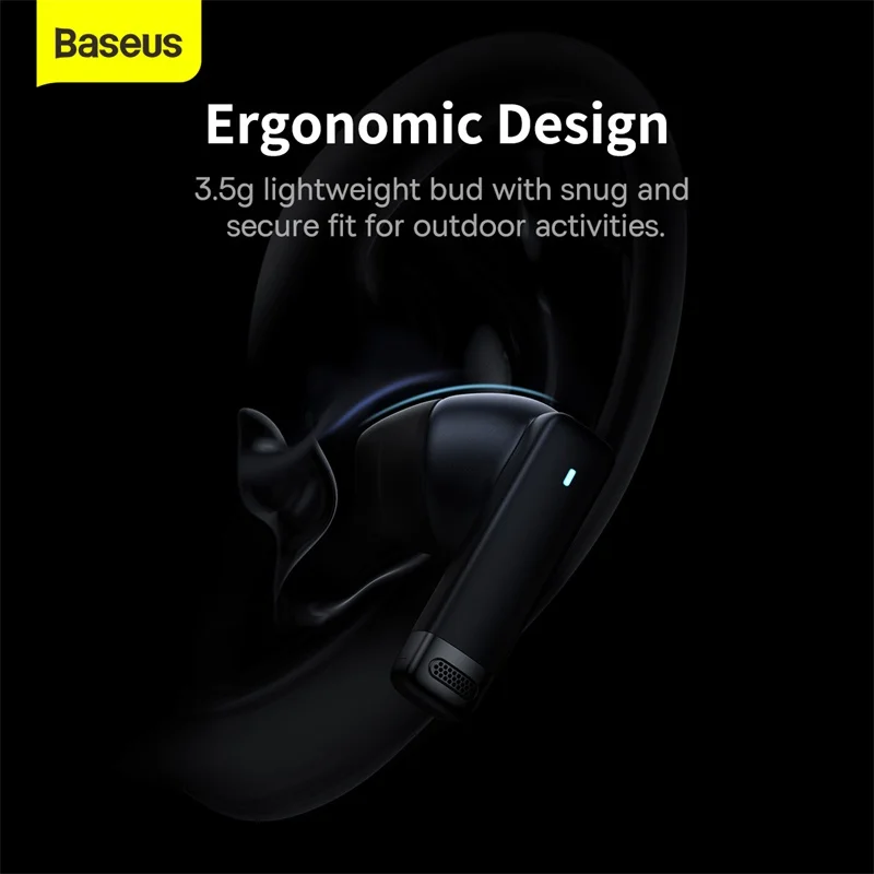 baseus bowie e9 wireless earphone bluetooth 5 3 with 4 mics enc true wireless headphone noise canceling gaming sport hifi earbud free global shipping