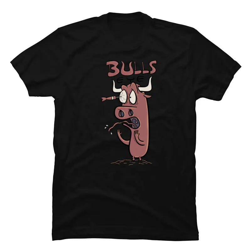 

Футболка мужская с забавным мультяшным принтом, 100% хлопок