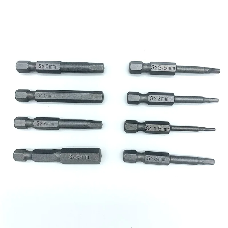 

8PCS 6.35mm Screwdriver Hexagon Batch Head Set