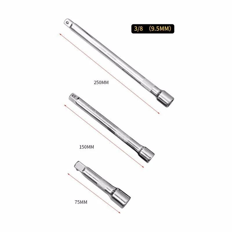 Удлинитель с шестигранной ручкой 1 шт. 1/2 дюйма 3/8 1/4 дюйма|Гаечный ключ| |