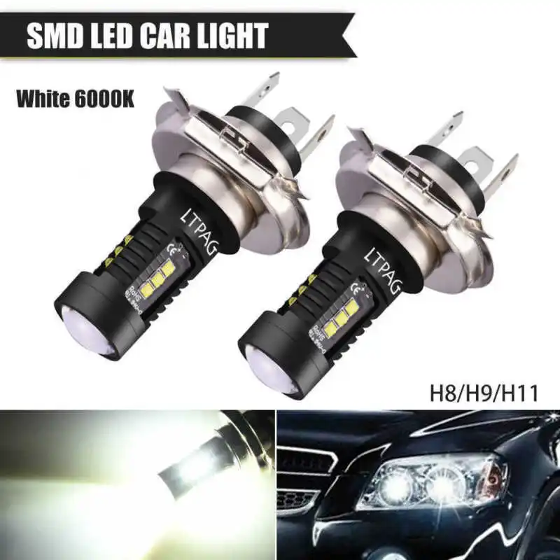 

Parts Car Headlights H4 9003 Housing Lamp Replacement 1800LM 2pcs Bulb
