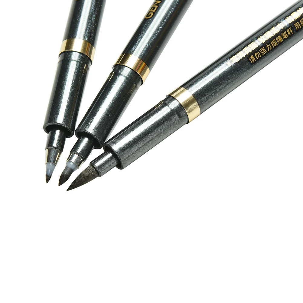 1PC Brush and Fine Point Fineliner Penmanship Calligraphy Pen Refillable Pigment Ink Marker Sketch Drawing | Канцтовары для офиса