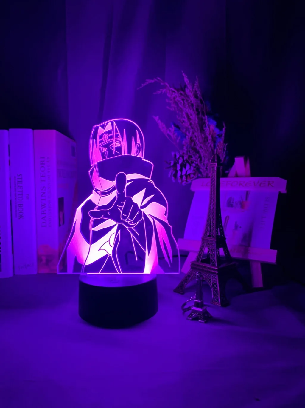 Светодиодный ночник с аниме Наруто Узумаки командный 7 дюймов Sasuke Kakashi Hatake
