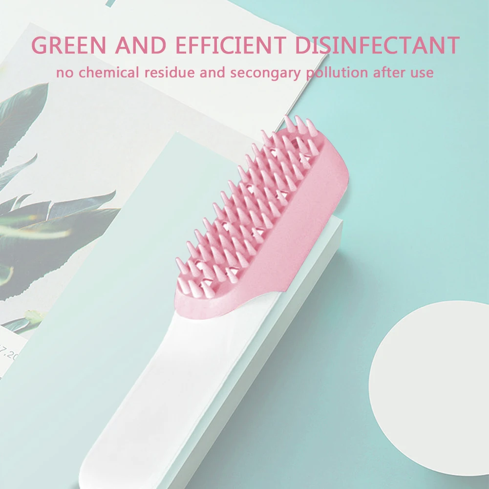 

Remove Dirts Dogs Cats Auto Off Silicone USB Rechargeable Safe Battery Operated Ozone Cleaning Pet Massage Comb Small Animals