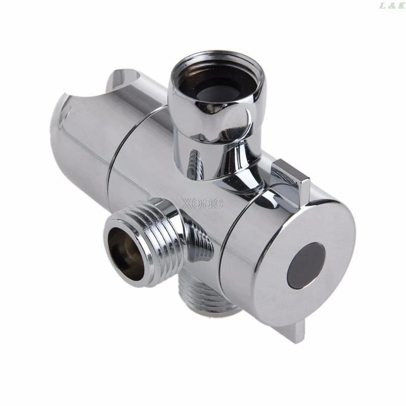 Трехполосная насадка для душа с дивертером комбинированная креплением на клапан