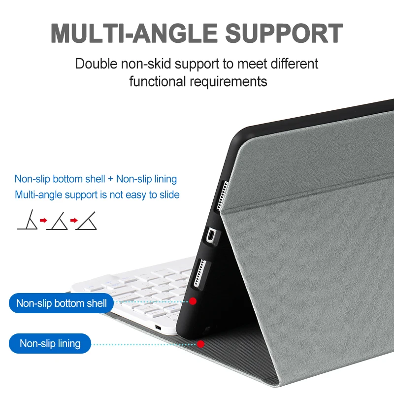 Чехол для ipad 9 7 с английской клавиатурой планшетофон 2017 2018 air 2 1 чехол-карандаш и