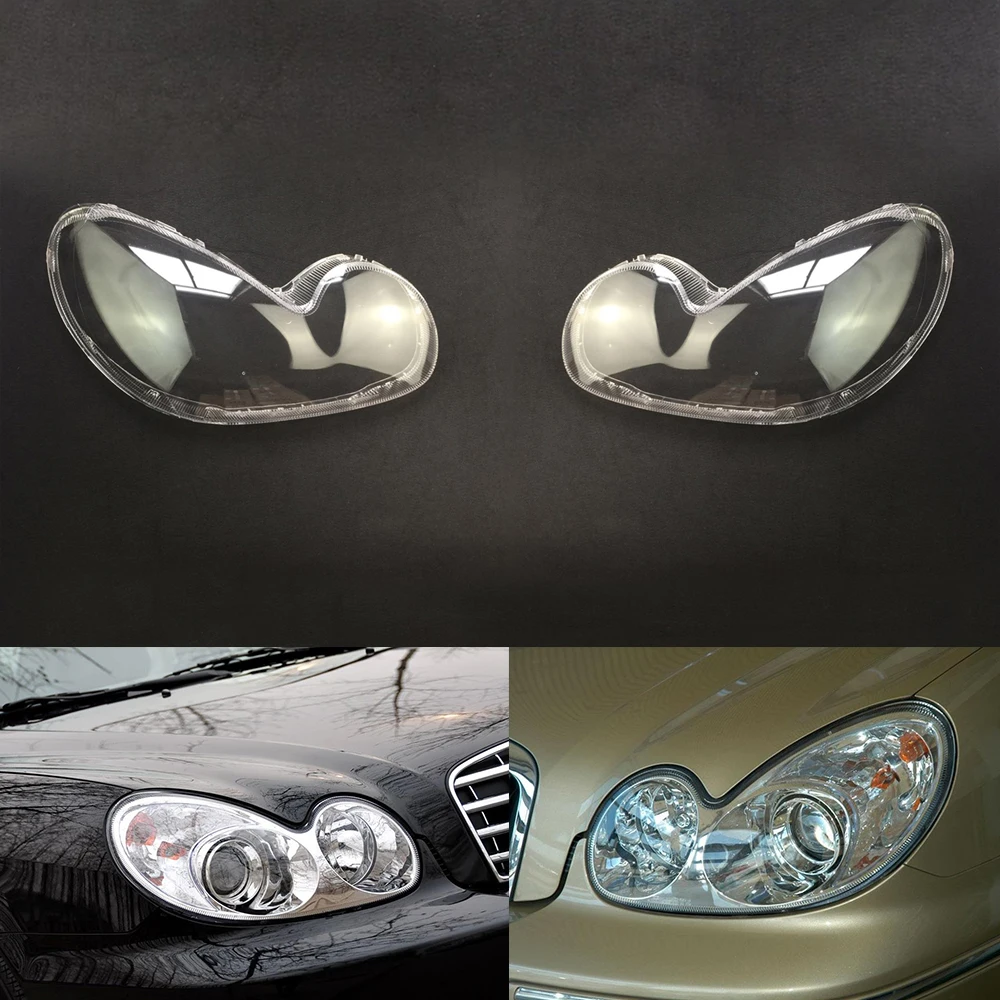 A Pair Для hyundai Sonata 2003 2004 2005 2006 2007 крышка фары автомобиля Замена объектива прозрачное стекло Передняя крышка авто оболочка - Цвет: A Pair