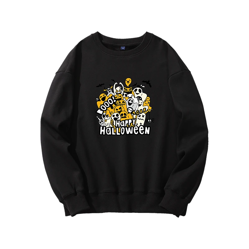 

Весенне-осенняя черная хлопковая Повседневная Толстовка с капюшоном и стереоскопическим рисунком