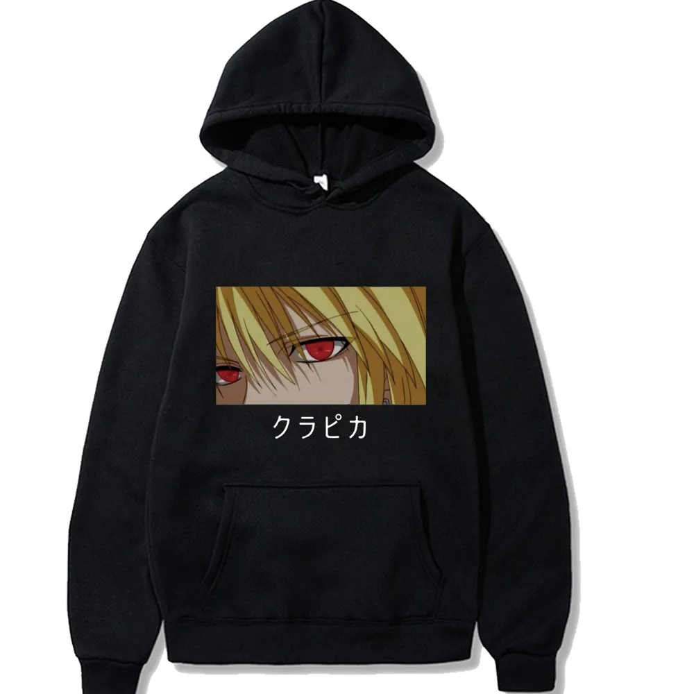 

Hunter X Hunter Kurapika Eyes Hoodies Harajuku Anime Cosplay Pullover Unisex Tops