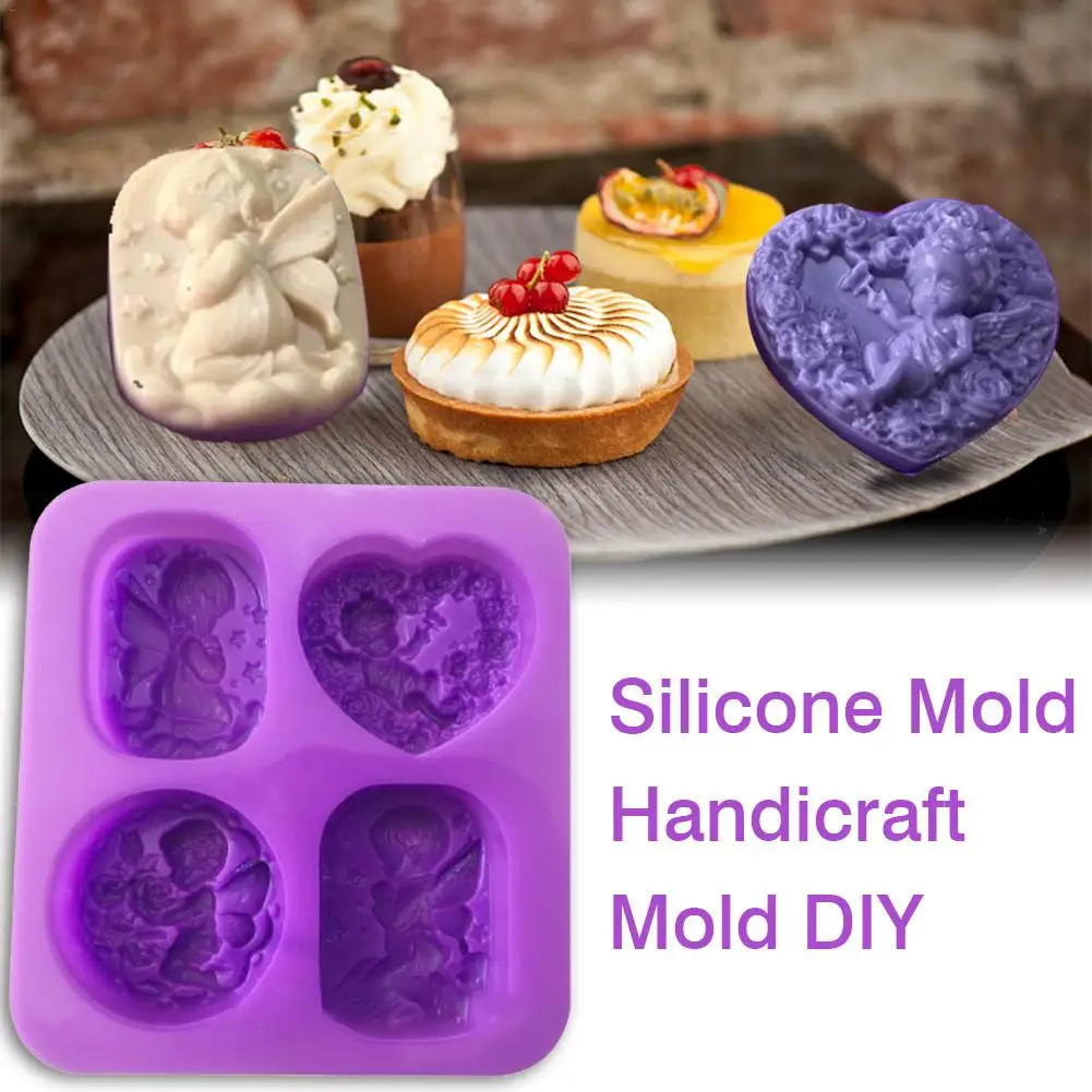 Силиконовая форма в форме ангела мыло ручной работы плесень DIY выпечки