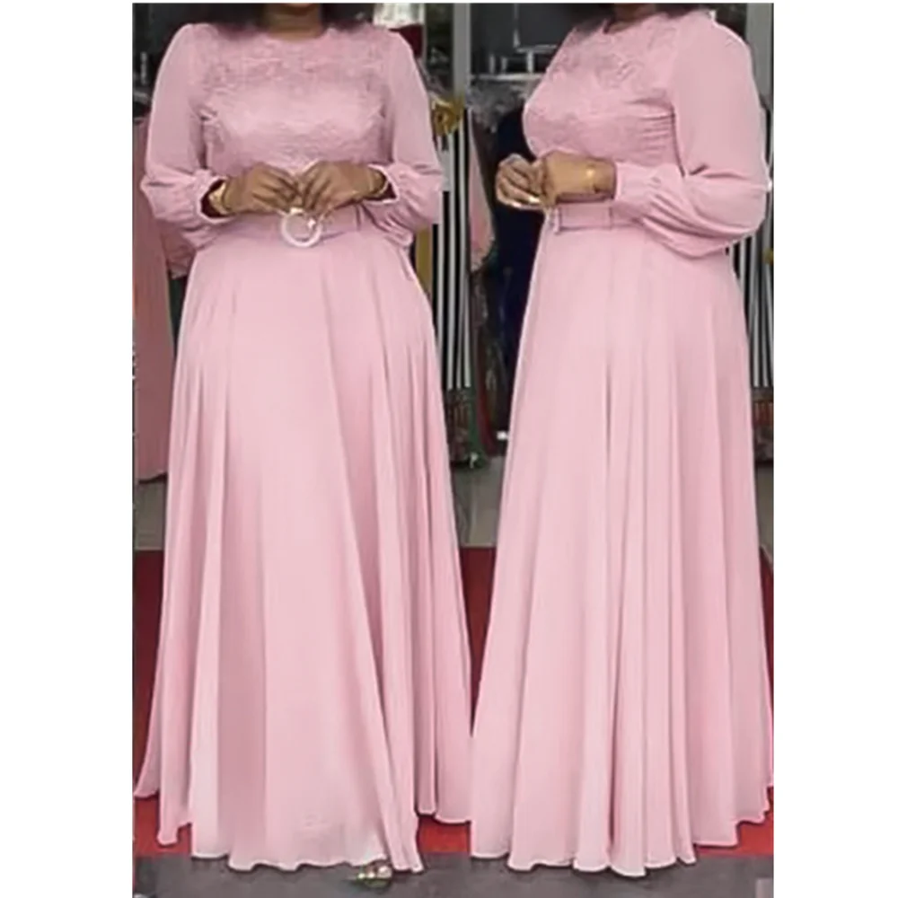 Женское длинное платье с вышивкой в мусульманском стиле | Тематическая одежда и