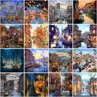 Рисование по номерам CHENISTORY, пейзажные наборы, сделай сам, масляные раскраски по номерам, уличный пейзаж, рисование на холсте, художественные картины, домашний декор