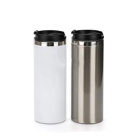 sublimation blank 450ml travel coffee mug water bottle stainless steel thermos tumbler cups vacuum flask drink bottle