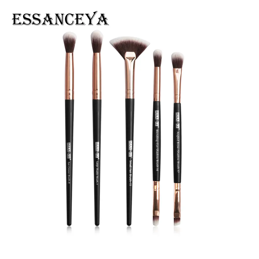 ESSANCEYA 5 шт. кисти для Макияжа Теней век набор кистей бровей и губ Веерная форма