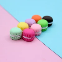 8pcs 1511mm 3d mini dessert macarons resin charms pendants colorful hamburger for diy earring finding jewelry hair accessories
