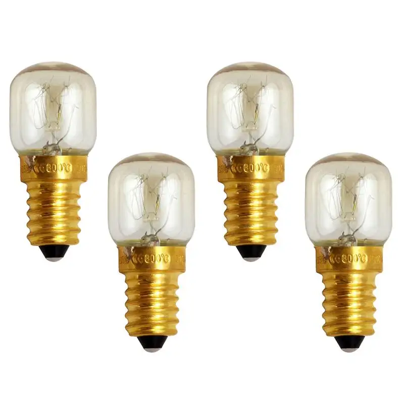 4 шт. E14 маленький винтовой светильник лампа 300 градусов по Цельсию лампочка для