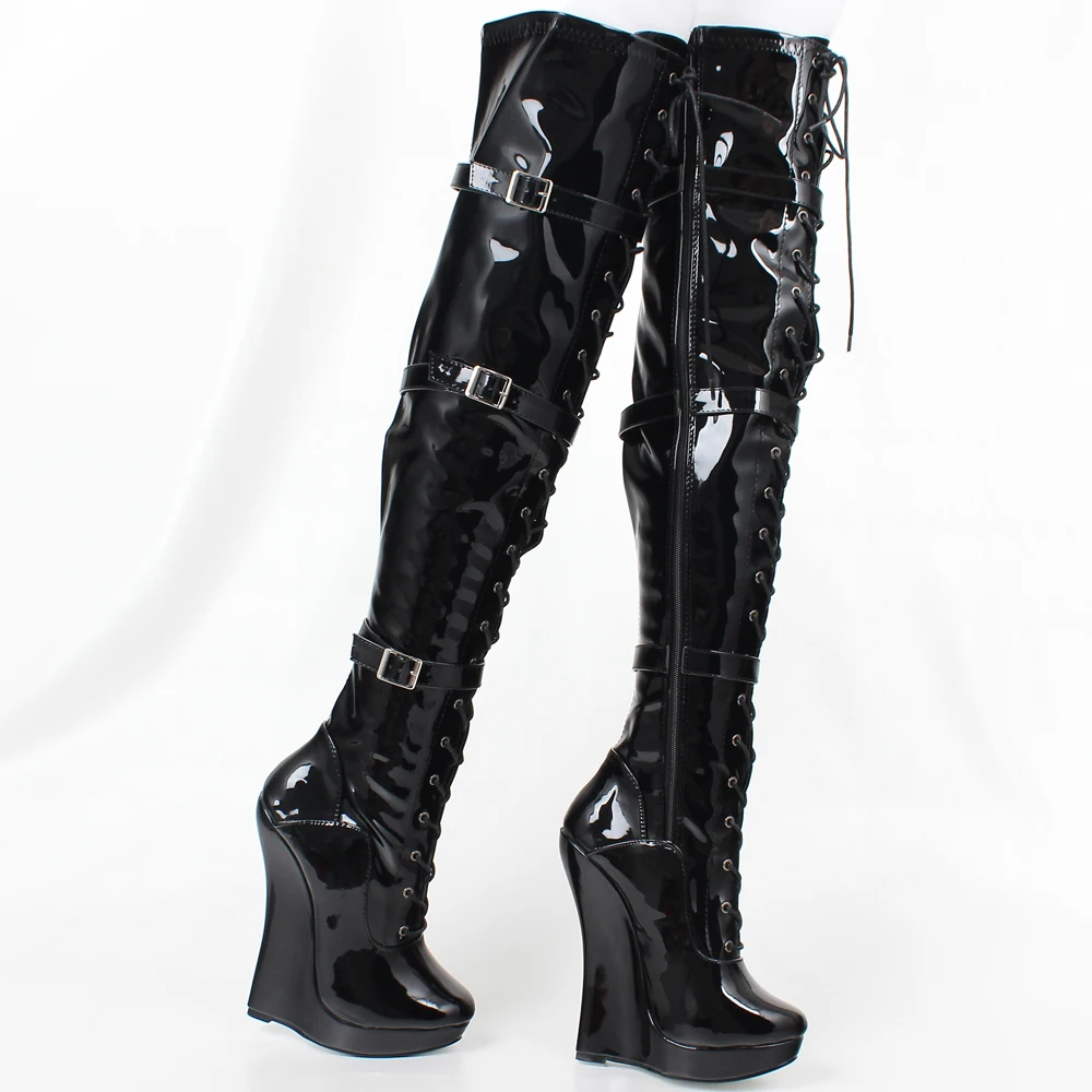 jialuowei Ballet boots Lace-up 7