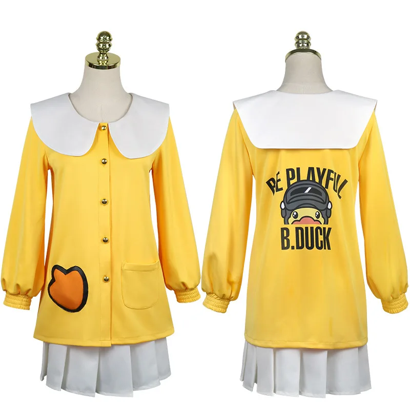 

Peace Cos Elite Little Yellow Clothes Eat Chicken Little Yellow Duck Cos Clothes Couple Daily Clothes Suit Cosplay Costume