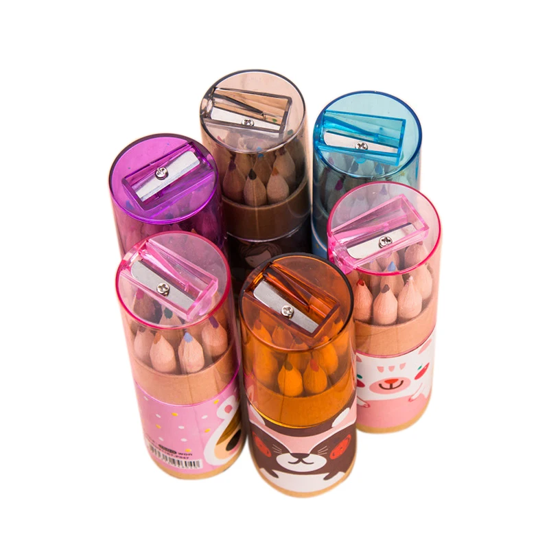 Игрушки для рисования 12 цветов милый мультяшный деревянный карандаш с длинной