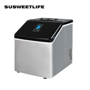 Льдогенератор 25 кг, коммерческий Малый молочный чайный магазин Fangbing, домашний бар, Настольный бар, квадратный льдогенератор