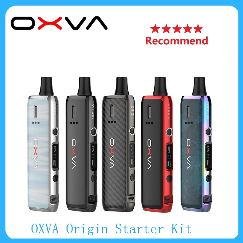 Новейший стартовый набор OXVA Origin 40 Вт Pod Vape Pen питание от аккумулятора 18650 с