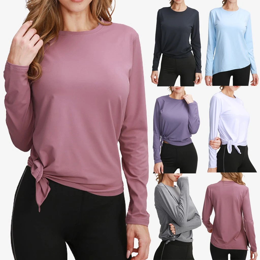 JAYCOSIN топы для тренировок женская спортивная одежда блузка бега с длинным рукавом