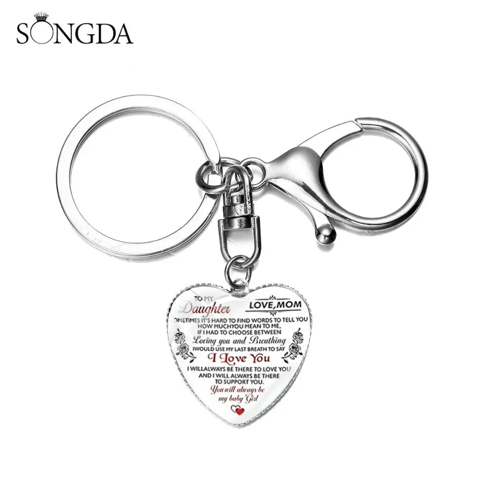 Семья брелок &quotлюбовь&quot подарок Творческий письмо на мой муж мамы дочери и сына