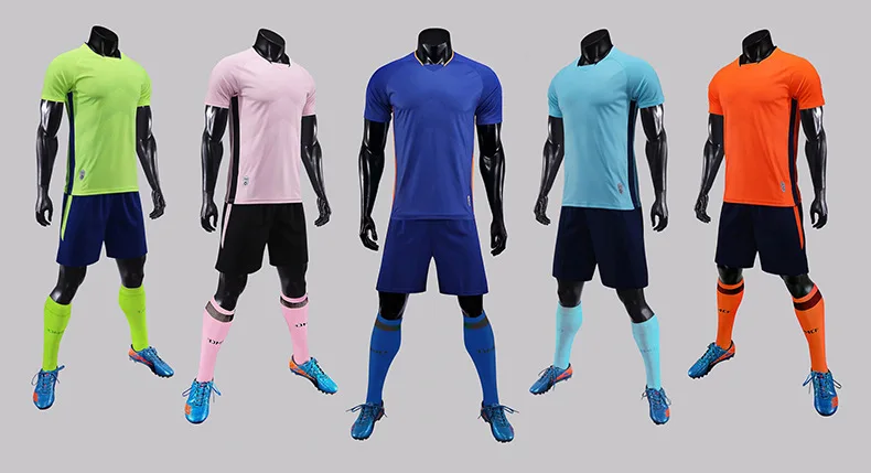 Men Kids Football Jerseys Soccer Uniform Boy Fitness Shirt Gym Shorts Children Running Jogging Suit Training Workout Clothes Set