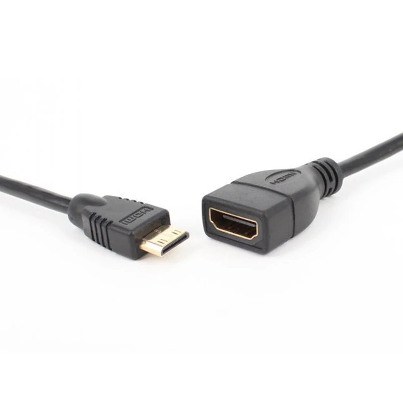 Переходник с Mini HDMI папа на мама Кабель-адаптер 1080P адаптер для ноутбука |
