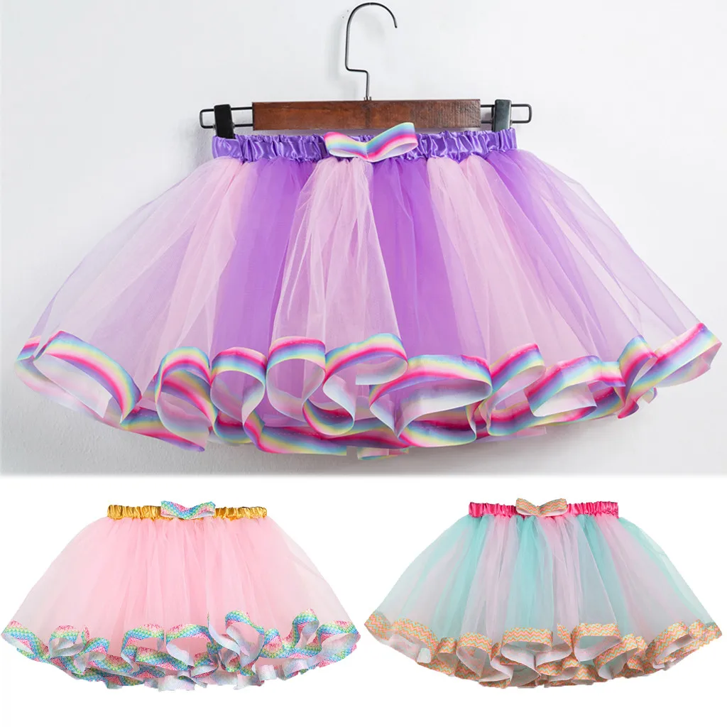 Детские вечерние юбки пачки принцессы для маленьких девочек балетная юбка
