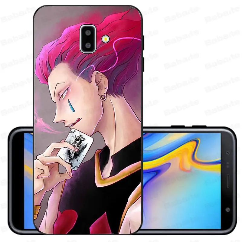 Мягкий силиконовый чехол Hisoka Hunter из ТПУ для мобильных телефонов samsung Galaxy j6 plus A6 A8 A9